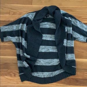 Worn once! Express Dark and Light Gray Cardigan.